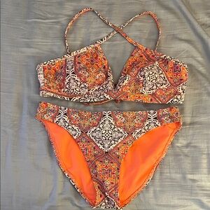Colorful Patterned Bikini Set